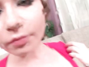 Gagging And Eye Watering Blowjob From A Cute Slut