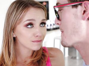 Tiny Stepsister Slut Enjoys Big Stepbrother Cock In DoggyStyle