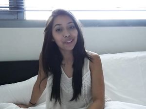 Man Fucks Hard Skinny Whore Inside Pussy In Front Of The Camera